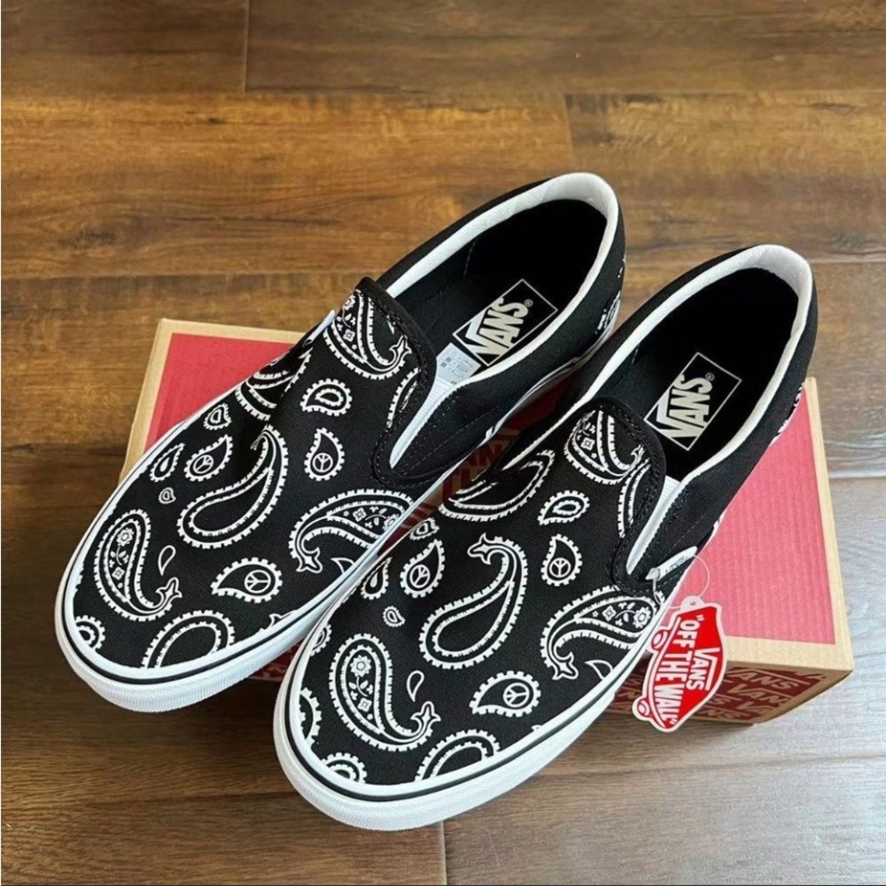 VANS slip on Peace Paisley sneakers men size 11